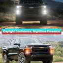Fog Lights for Chevy Colorado 2023-2025 2026 Accessories 3rd Gen LED Front Bumper Daytime Running Light Amber Turn Signals (Chic Style)