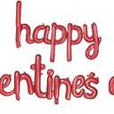 Dzrige Happy Valentines Day Balloon Banner Valentines Day Foil Balloons Red Happy Valentines Day Letters Balloons Kit for Valentines Day Wedding Anniversary Engagement Party Home Decoration