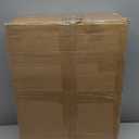 Lightweight Upright Rollator Walker All-Terrain Foldable with seat and Adjustable Height backrest, 300 lbs Capacity, 10" Front & 8" Rear Wheels for Seniors, Adults, bariatric, Includes Cane Holders Blue