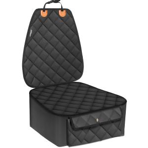 URPOWER Dog Front Seat Cover for Cars, 100% Waterproof Nonslip Quilted & Durable Padded Dog Seat Covers For Trucks & SUVs (20.5" W x43" L, Black)