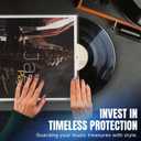 TNP 100 Vinyl Outer Sleeves Cover - Thick 3 Mil Vinyl Record Album Protective Sleeves 12.75" x 12.75" - Crystal Clear Plastic Record Sleeve for Single & Double LP Album Covers Storage Collection