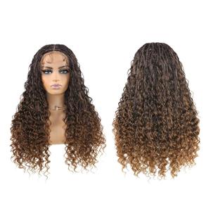 Miz Barn 360 Full Lace Front Knotless Box Braided Wigs 100% Handmade Synthetic Lightweight Twist Braided Wig Swiss Lace Braids Wigs With Baby Hair For Black Women (1B/27#, 24") Miz Barn 360 Full Lace Front Knotless Box Braided Wigs 100% Handmade Synthetic Lightweight Twist Braided Wig Swiss Lace Braids Wigs With Baby Hair For Black Women (1B/27#, 24")