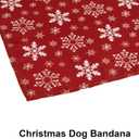 ADOGGYGO 4 Pack Dog Bandana Christmas Scarf Bibs Kerchief Set Pet Christmas Costume Xmas Holiday Bandanas for Large X-Large Dogs Pets (X-Large) (Red&Green)