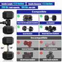 Dumbbell Barbell Converter Bar,Up to 220LB, Adjustable Weights