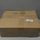 GarveeHome 5x7 Washable Area Rug for Bedroom Living Room Non Slip Modern Bordered Throw Rugs Low Pile Soft Checkered Dining Room Area Rugs Geometric Throw Carpet for Kitchen Nursery Office, Taupe