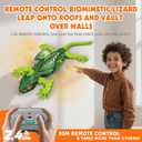 Wall Crawler Lizard, Rechargeable Remote Control Robot Kids Toys, Climbs up Walls, RC Robot Toys for Boys & Girls Ages 8 & Up Green
