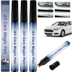 3PC All Cars Magic Pen for Car Scratches,Car Scratch Remover Pen Any Color - Quick Fix for Cars Scratches and Paint,Fits All Vehicle Colors & Long-Lasting Waterproof