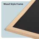 U Brands Chalkboard, 24" x 36", Birch Wood Frame, Blackboard Surface, Wall Mountable, Dry Erase Board, Home, Classroom & Office Organization, Memo & Message Board