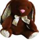 Faith The French Bunny Plush Toy | 15" Soft Stuffed Animal | Elegant Nursery Décor & Cozy Companion | Plush Gift for Easter, Baby Showers, Birthdays & Home Accents Brown
