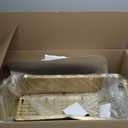 MILOSEN Gold RV Kitchen Sink, Small Single Bowl Outdoor Sinks, 25×15 inch Stainless Steel Undermount RV Sink with Gold Basket Strainer