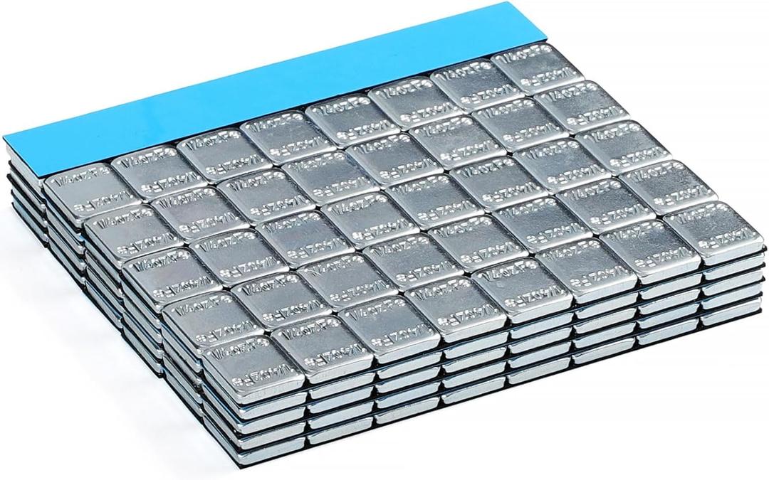 JiiinMiiin Upgraded Wheel Weights 1/4oz, 0.25oz - 240PCS Adhesive Stick on Wheel Weights, 60oz/Box, Perfect for Cars/Trucks/SUVs/Motorcycles (Chrome)