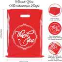 2Pack  [Limited-Time Deal] 80 Pack (50+30) Pink Thank You Gift Bags - 9x12 Inch 1.57 Mil Thick with Handles, Reusable Retail Packaging for Boutique, Store & Wholesale