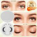 Magnetic Eyelashes with Applicator No Glue or Eyeliner Needed, Reusable Natural Look Lashes, Lightweight & Comfortable, Easy to Apply and Remove