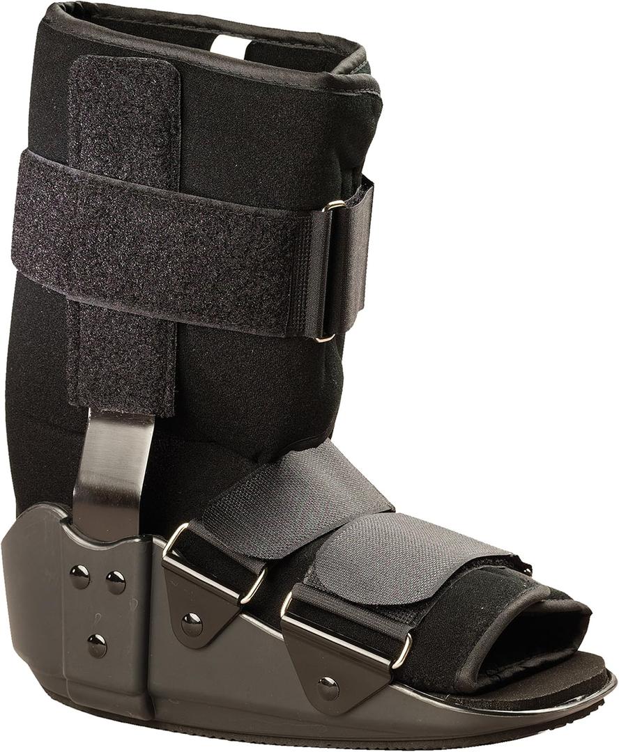 OTC Short Leg Cast Low Top Walker Boot, Black, Large/Short
