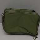 Tactical Lunch Box for Men, Expandable Large Insulated Lunch Bag for Adult, Heavy Duty Double Deck Lunch Cooler Bag with Shoulder Strap, Leakproof Soft Lunch Pail with American Flag - Green (16L)