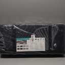 Pcinfuns Outdoor Patio Rugs 4'x'6 Waterproof, Reversible Plastic Straw Camping Rug Carpet, Large Area Rugs Mats for Rv, Deck, Porch, Picnic, Beach, Balcony, Black & Grey