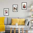 JCJMY 16.5x23.4 A2 Picture Frame Black with 11.7x16.5 A3 Mat, Display Photo 11.7x16.5 with Mat or 16.5 x 23.4 Without Mat, Wall Hanging Large Frame with Plexiglass, Black