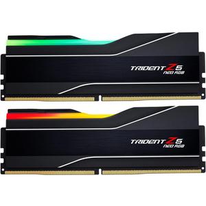 G.SKILL Trident Z5 Neo RGB Series (AMD Expo) DDR5 RAM 64GB (2x32GB) 6000MT/s CL30-40-40-96 1.40V Desktop Computer Memory UDIMM - Matte Black (F5-6000J3040G32GX2-TZ5NR)