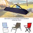 2pcs Camp Chair Replacement Bags, 36.22x9.84 Inch Polyester Durable Travel Outdoor Folding Chair Carry Bags with Shoulder Strap and Drawstring for Camping Hammock Yoga Mat Tripods (Navy)