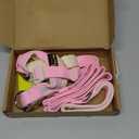 Plutus Pet Cotton Dog Harness and Leash Set, Reflective and Soft Padded, Quick Fit Vest Harness, for Dogs, Pink, Small