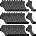 30 Pairs Ankle Socks For Men - Lightweight Mens Socks Size 9-12 Thin Casual Quarter Bulk Socks