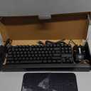 CHONCHOW 87 Keys TKL Gaming Keyboard and Mouse Combo, Wired LED Rainbow Backlit Keyboard 800-3200 DPI RGB Mouse, Gaming for PS4 Xbox PC Laptop Mac