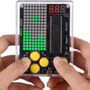 PEMENOL 7-in-1 Game Soldering Project Kit, DIY Retro Handheld Game Console Electronics Kit for STEM Learning, 3 Difficulty Levels, Classroom Practice & School Projects for Teens & Students