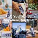 10 x SPIDERCASE Magnetic for Samsung Galaxy S24 Case, [3 Stand Ways][ Military Grade Drop Protection] with Invisible Stand Shockproof Slim Case for Samsung S24 6.2"-Clear