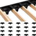 7PCS Black Downspouts for Under Deck Drainage System, PE Deck Downspouts Use for 12"&16" Joist Spacing