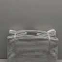 Laundry Hamper 96L Extra Large Laundry Basket, Woven Blanket Basket, Cotton Woven Storage Hamper with Handles for Living Room, Large Baskets for Pillows, Blankets, Clothes-Gradient Grey