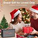 Karaoke Machine, Retro-Design Speaker with 2 Wireless Microphones for Adults & Kids, Portable Karaoke System for Home Party, Bluetooth/AUX/USB/TF/TWS Support, Gifts for Women & Girls
