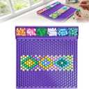 Peyote Stitch Pattern Pony Bead Planning Tray for 6x9mm Pony Beads | kandi Bead Making Board: Essential for Visualizing Intricate Beadwork Pattern Designs, Kandi Cuffs,kandi Mask,Charms