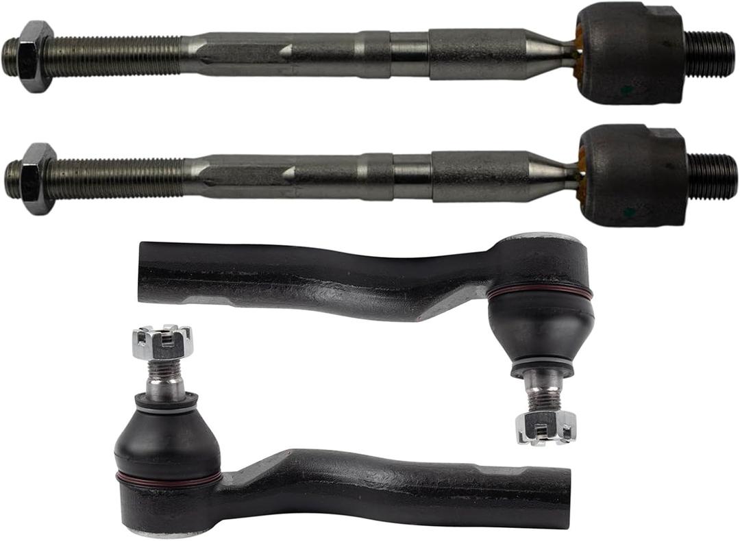 TRQ Front Inner and Outer Tie Rod Set Driver and Passenger Side Compatible with 2013-2016 Scion FR-S 2013-2020 Subaru BRZ 2017-2020 Toyota 86