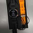 Military Smart Watches Built-in GPS, 170+ Sport Modes for Men with Flashlight, Smartwatch for Android Phones and iPhone, 1.43" AMOLED Screen Bluetooth Call Compass Altimeter (Black & Orange (2 Bands))