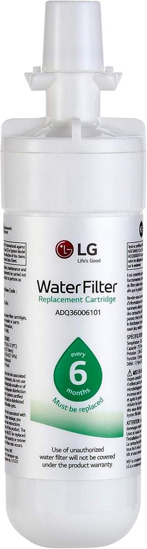 LG LT700P- 6 Month / 200 Gallon Capacity Replacement Refrigerator Water Filter (NSF42 and NSF53) ADQ36006101, ADQ36006113, ADQ75795103, or AGF80300702 , White , Single