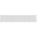 Reinforced 150 Extra Wide Pet Gate with Door 33 Inch Tall Retractable Dog Gates for Doorways Extra Wide Baby Gates for Large Openings with Reinforced Strips 12.5ft Large Dog Gate with Cat Door, White