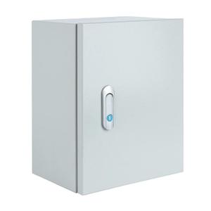 Steel Electrical Junction Box, Indoor&Outdoor Electrical Enclosure Box, Wall Mounted Waterproof&Dustproof Metal Box, Universal Electric Equipment Enclosure Box with Safety Locks and Mounting Plates