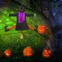 Betty Bash Crashing Witch Into Tree,Halloween Haunted Yard or House Prop Decoration, Halloween Party Supplies for Indoor Outdoor Patio Lawn Garden Decor