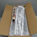 Delamu Large Over the Door Pantry Organizer, 6-Tier Metal Pantry Door Organization and Storage for Easy Install, Hanging Spice Rack Seasoning Shelves for Cabinet & Kitchen, D6.7xW17.5xH53.7 in, White