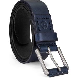 Timberland Casual Leather Classic Men Everyday Belts, Navy Blue, 34