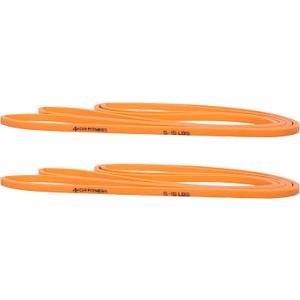 4KOR Fitness 41 Resistance Loop Band - Pair of 2 Orange Resistance Bands (5 to 15 Pounds - 0.25 inches Wide) for Mobility, Yoga, Physical Therapy, Pull Ups, Home or Gym Workouts and More