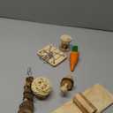 Hamster Chewing Toy Set Small Animal Teeth Cleaning Toy Tooth Care Wooden Accessories Rodent Toys (Eleven piece set)