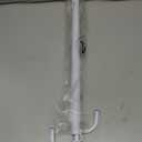 Hanging Closet Rod, 2 Pack Adjustable Height & Width Closet Rods for Hanging Clothes-Closet Extender Hanging Rod Space-Maximizing Design Suitable for Hanging and Drying Clothes, White