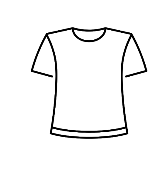 Black Short-Sleeve T-Shirt, Size S