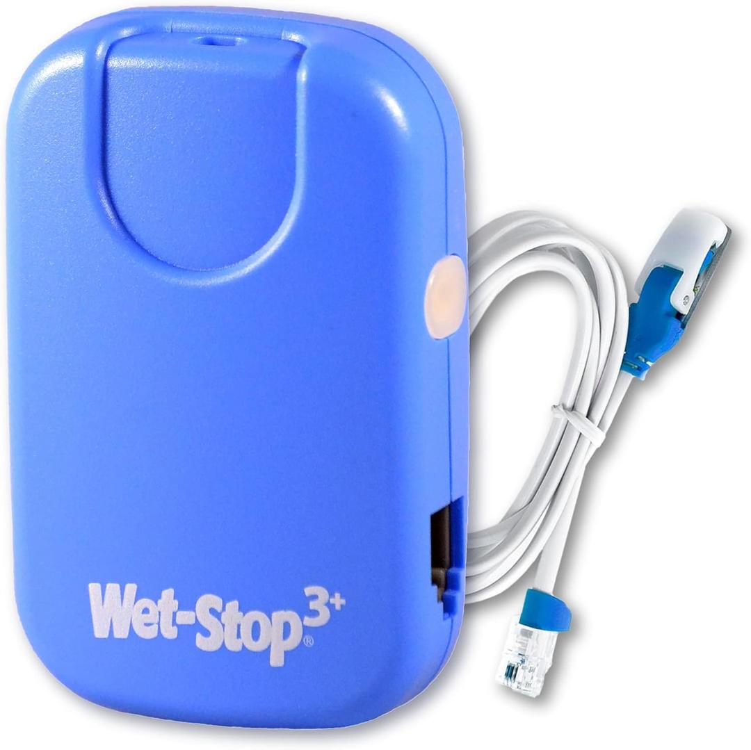 3 Blue Bedwetting Enuresis Alarm with Loud Sound and Strong Vibration for Boys or Girls, Proven Solution for Bedwetters