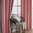 MIULEE Blush Pink Velvet Curtains Thermal Insulated Soundproof Room Darkening Blackout Curtains/Grommet Window Drapes for Home Theatre/Girls Room/Wedding Decor 52 x 84 Inches Set of 2