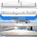 MorningRo 2 Pcs 4 x 24 Inch Mud Flap Weight with 2 Pcs 2 x 24 Inch Top Plate Steel Weights & Bottom Plates with 3 Welded Studs for Semi Truck Mud Flaps, Universal Fit for 24" Wide Flaps