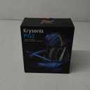 Krysenix Gaming Headset for PS4, PS5, PC, Mac, Xbox Series X, Noise Canceling Headphones with Microphone, PG2 Computer Headset with 3.5mm Jack & RGB Light Black/Blue
