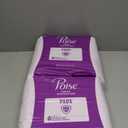Poise Incontinence & Postpartum Pads for Bladder Leaks, 5 Drop Maximum Absorbency, Maximum Long, 84 Count, Packaging May Vary (42 Count (Pack of 2))