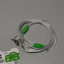 Petest 15ft Reflective Tie-Out Cable for Small Dogs Up to 35 Pounds (Green & Silver)